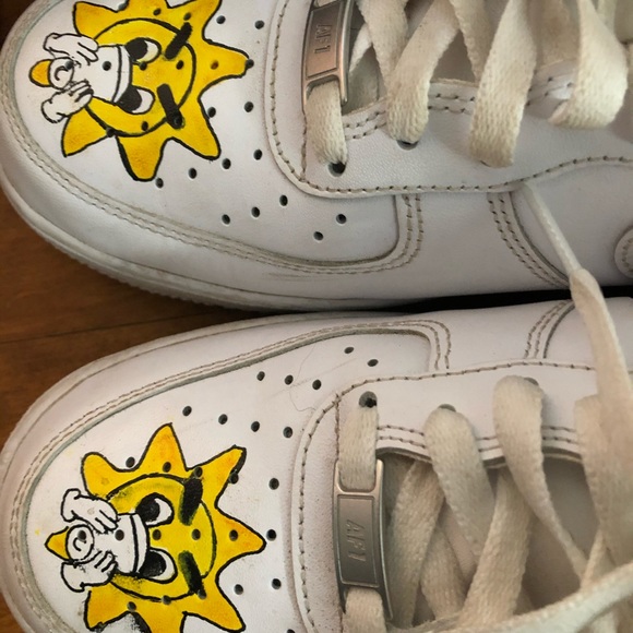 CUSTOM AF1s W/ FOAMPOSITS Mens Size 10 - Picture 1 of 5